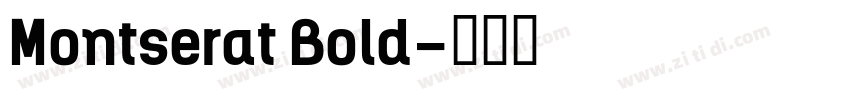 Montserat Bold字体转换